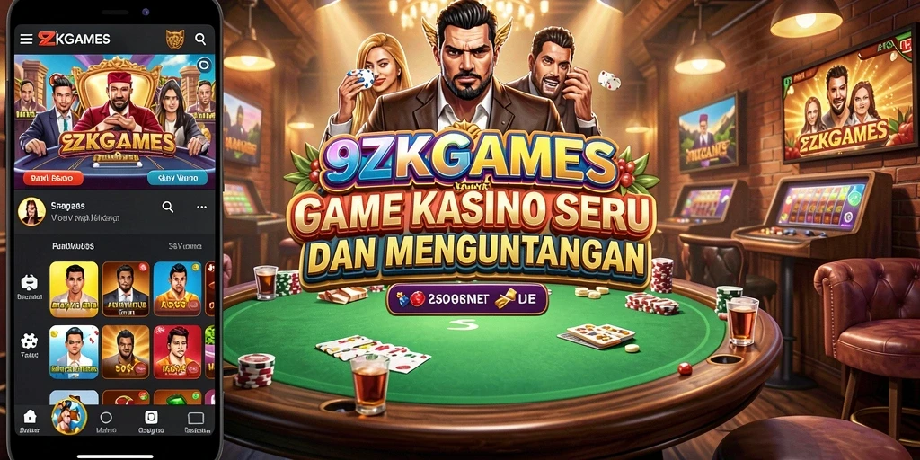 Tampilan gameplay seru dari 9ZKGAMES dengan berbagai pilihan permainan kasino.