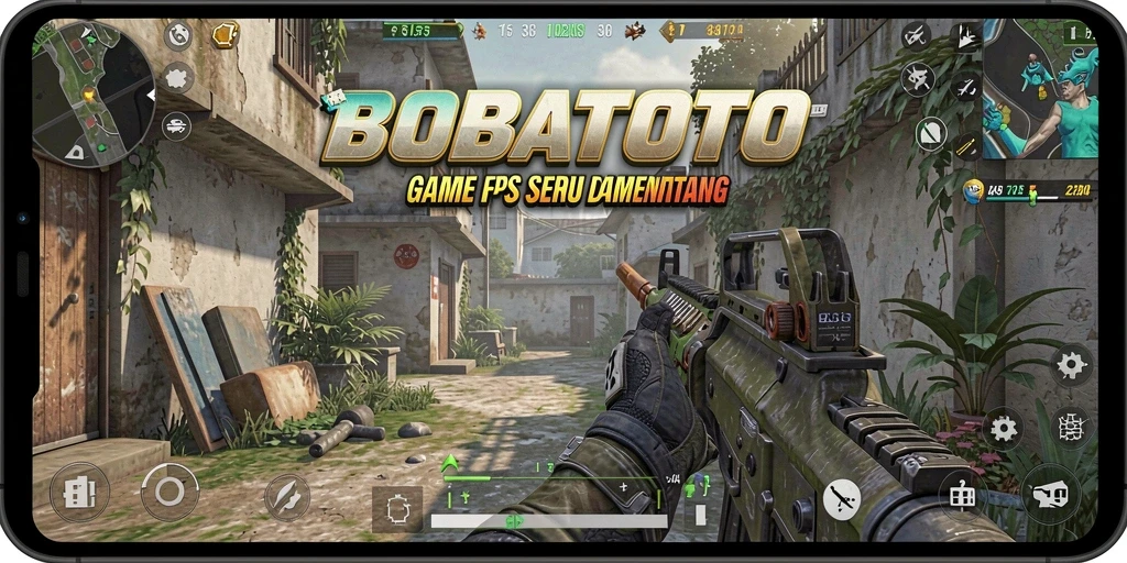 Tampilan gameplay seru dari BOBATOTO di tengah pertempuran.