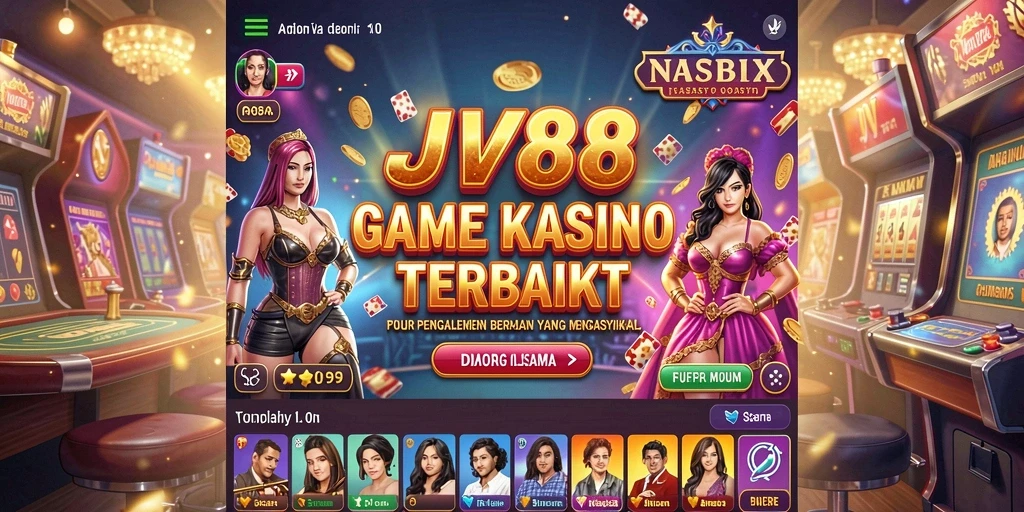 Tampilan permainan JV88 yang menegangkan dan penuh warna.