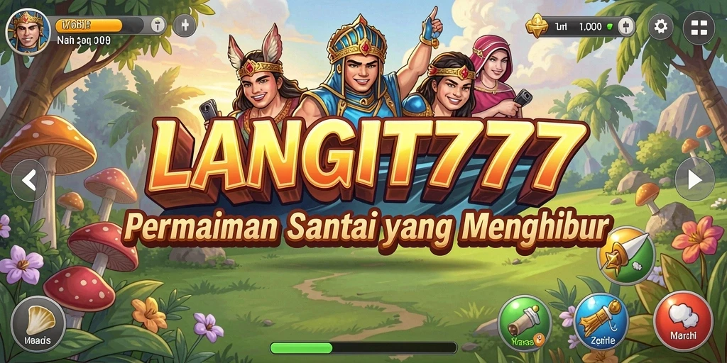 Tampilan gameplay LANGIT777 yang penuh warna dan menarik.