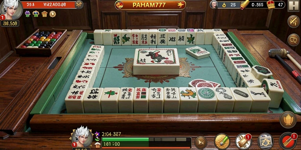 Screenshot gameplay Mahjong di PAHAM777 yang menampilkan tingkat keseruan.