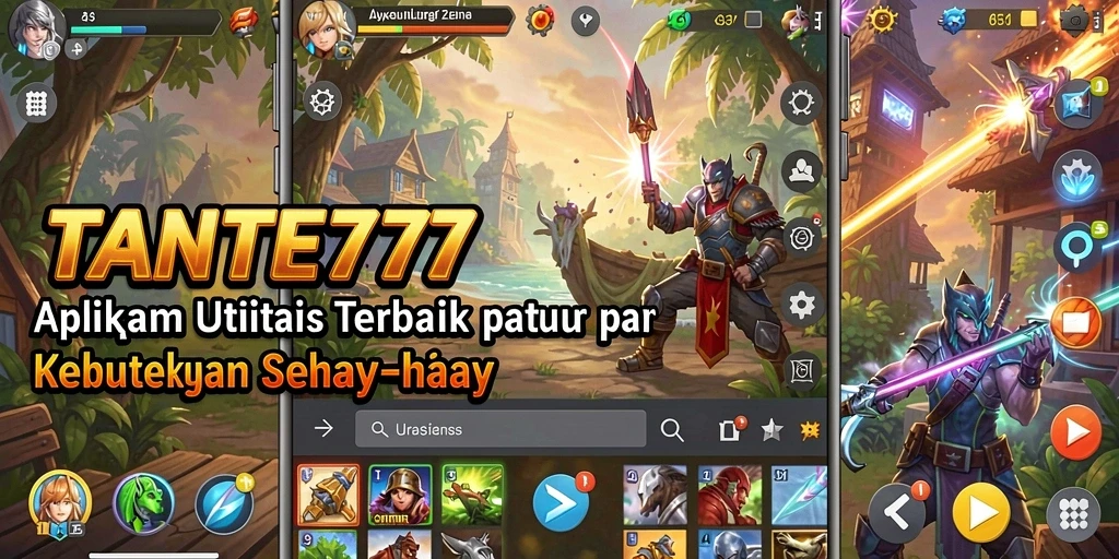Tampilan antarmuka TANTE777 yang minimalis dan fungsional.