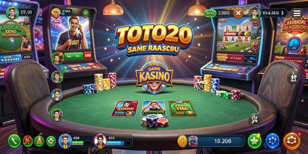 Tampilan memukau dari permainan kasino di TOTO20.