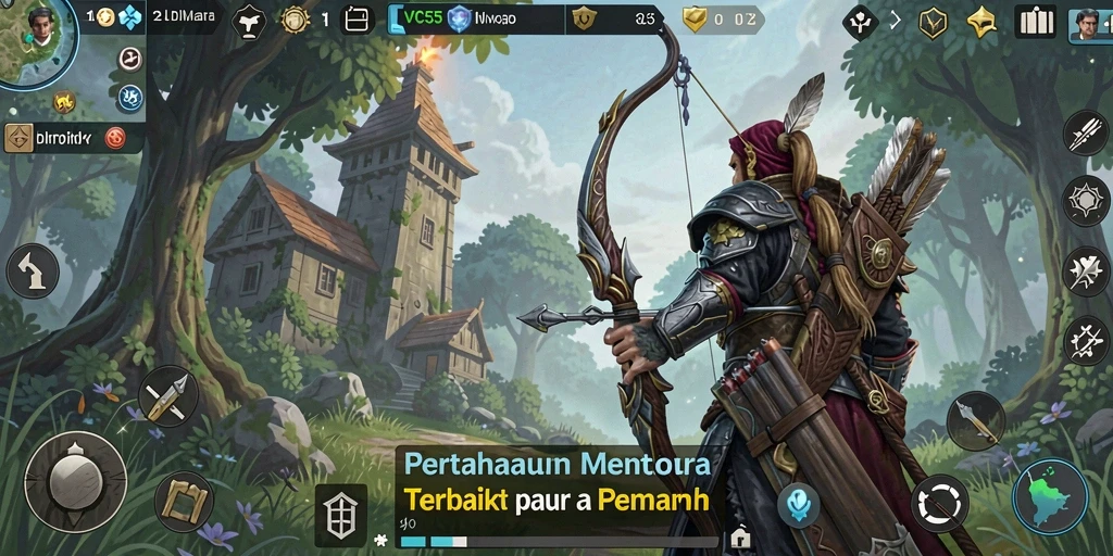 Tampilan menarik dari gameplay Tower Defense VC55.